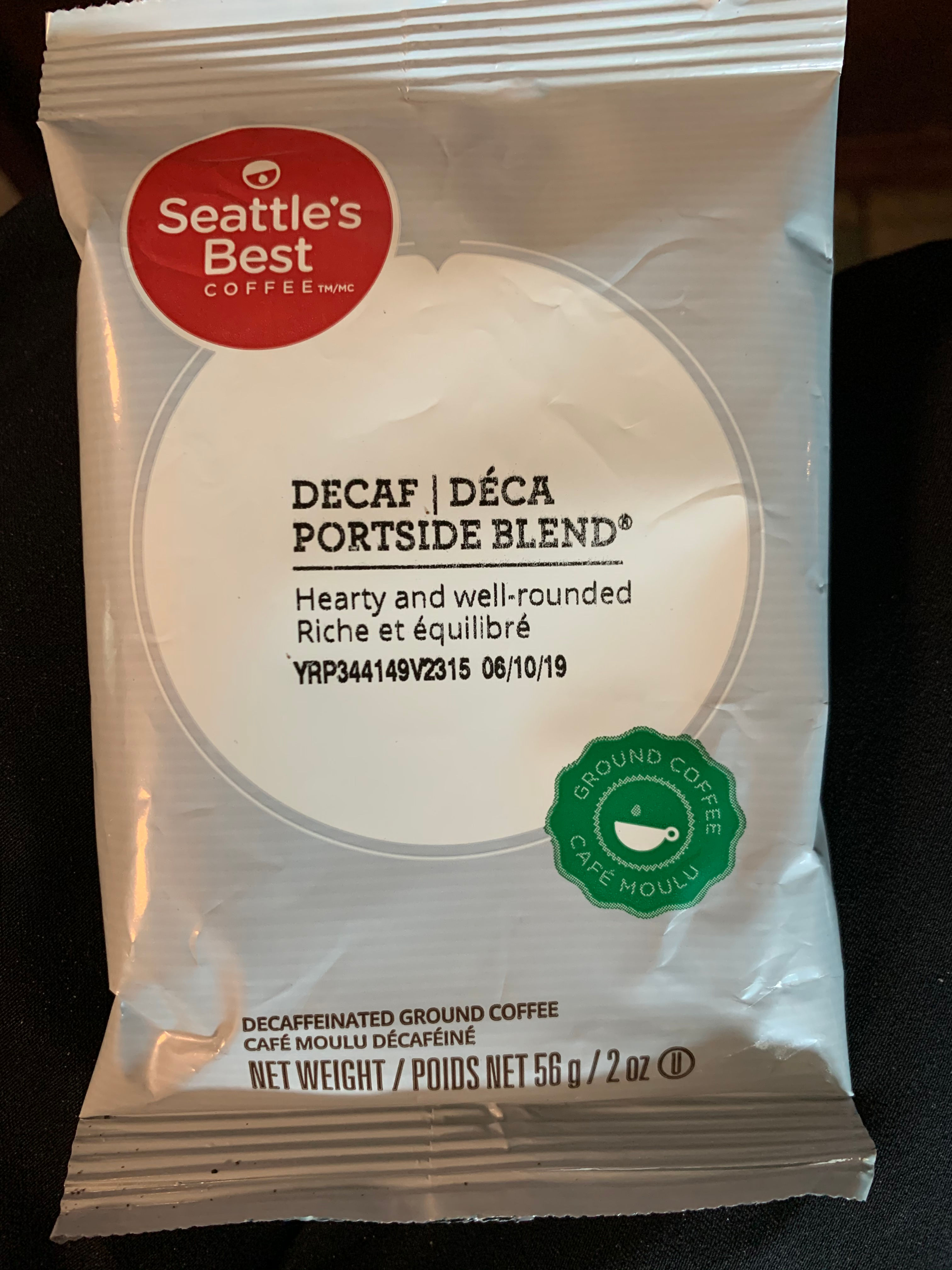 Ground Decaf Coffee/2oz bag
