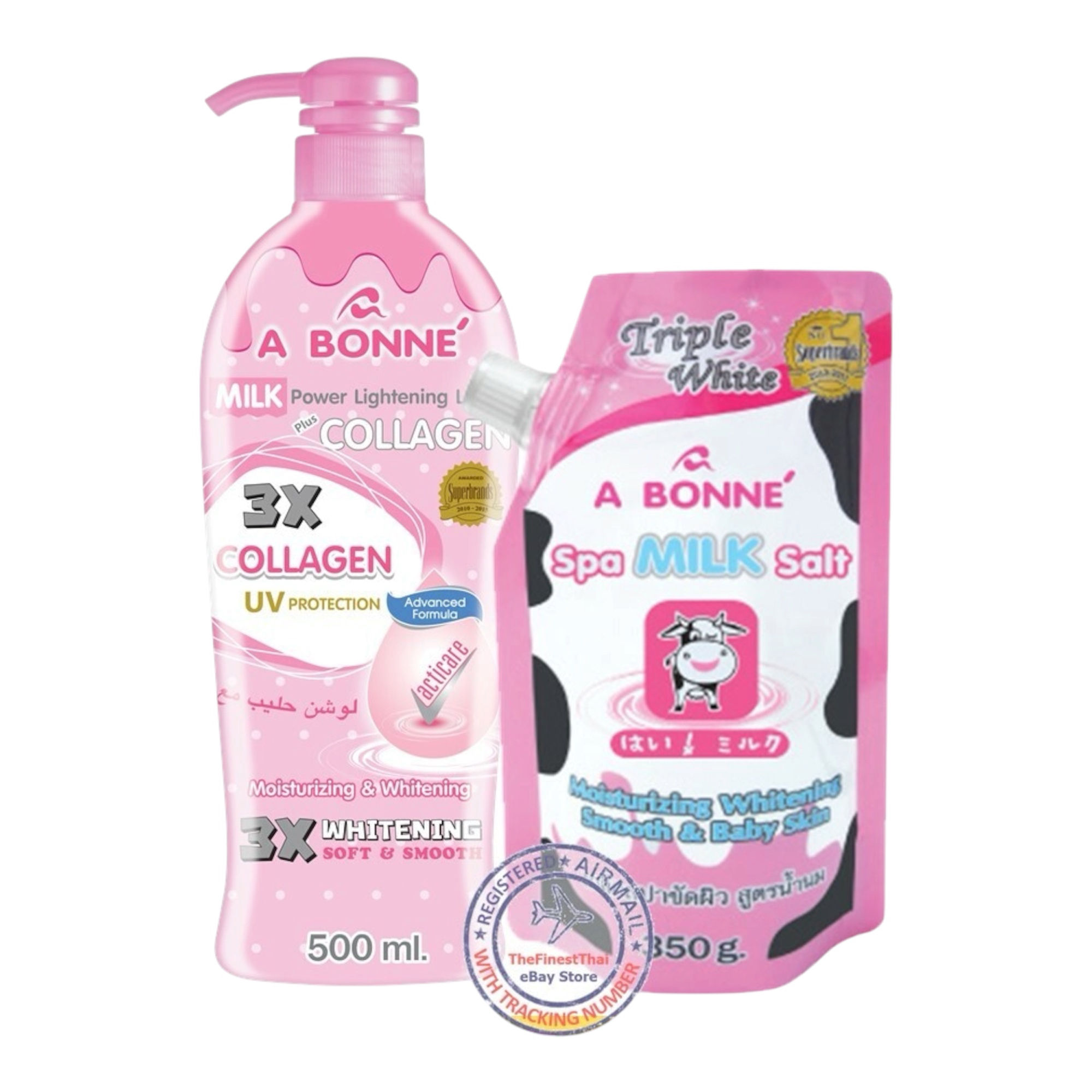 The A Bonne Milk Power Lightening Lotion with Collagen and Triple White Spa Milk
