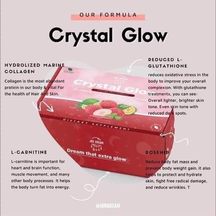 Thumbnail: Crystal Glow Lychee Fruit Extract 50,000mg Hydrolized Marine collagen