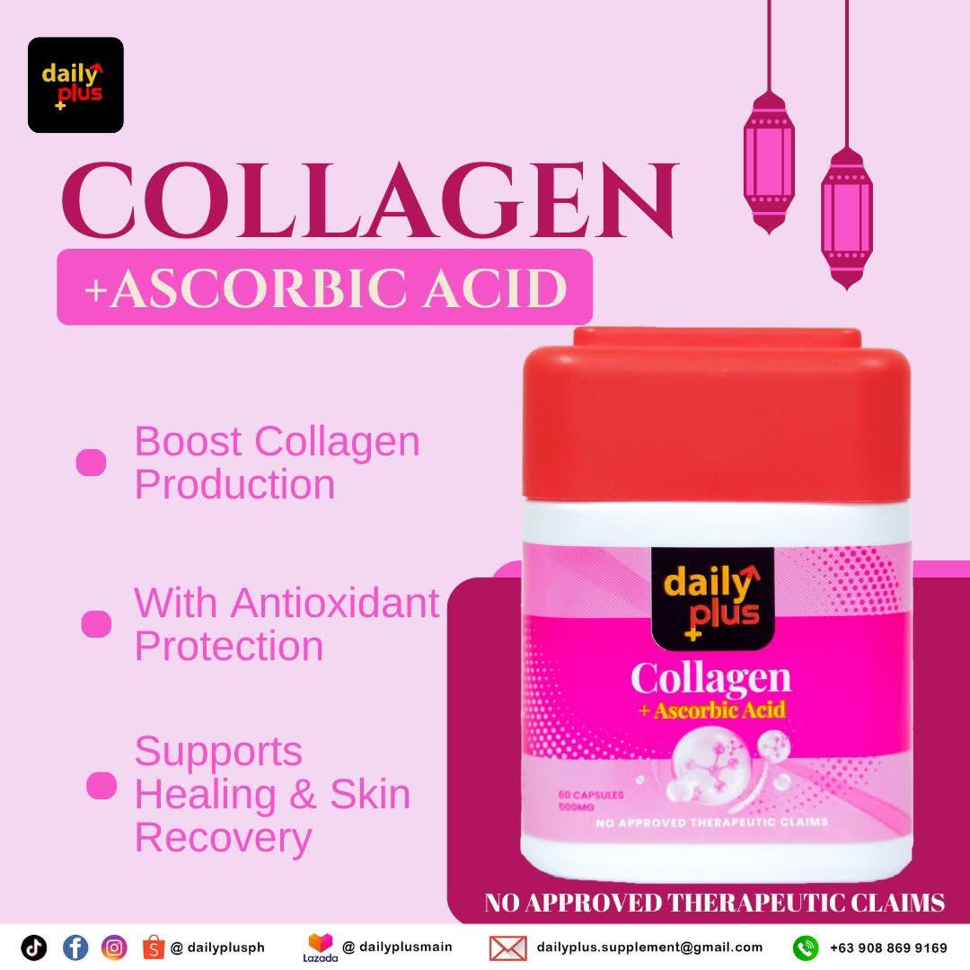 Daily Plus Collagen Ascorbic Acid 60 Caps