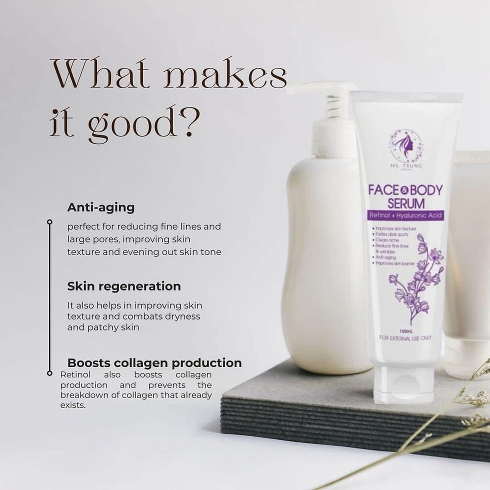 Thumbnail: Ms Tsung Face And Body Serum With Retinol And Hyaluronic Acid, Anti-Ageing Formu