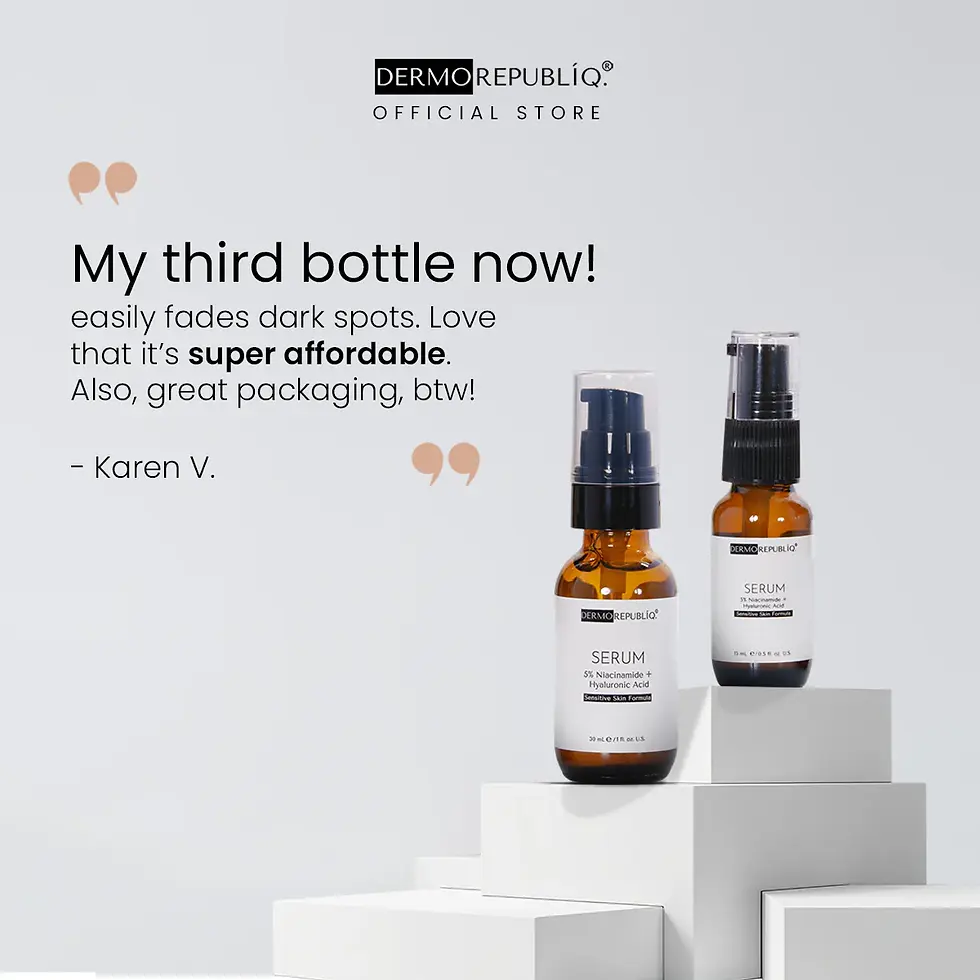 Thumbnail: dermorepubliq 5% niacinamide + hyaluronic acid sensitive skin formula serum - 30