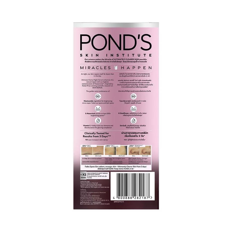 Thumbnail: POND'S Bright Miracle Ultimate Clarity Night Serum Niasorcinol 30 G.