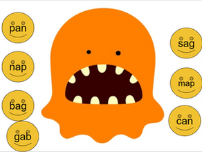 CVC practice - Feed the Monster!