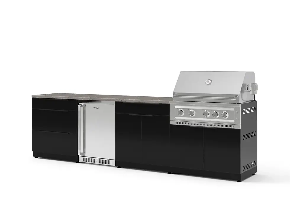 Thumbnail: Newage 7pc Black OKC Platinum Grill Set