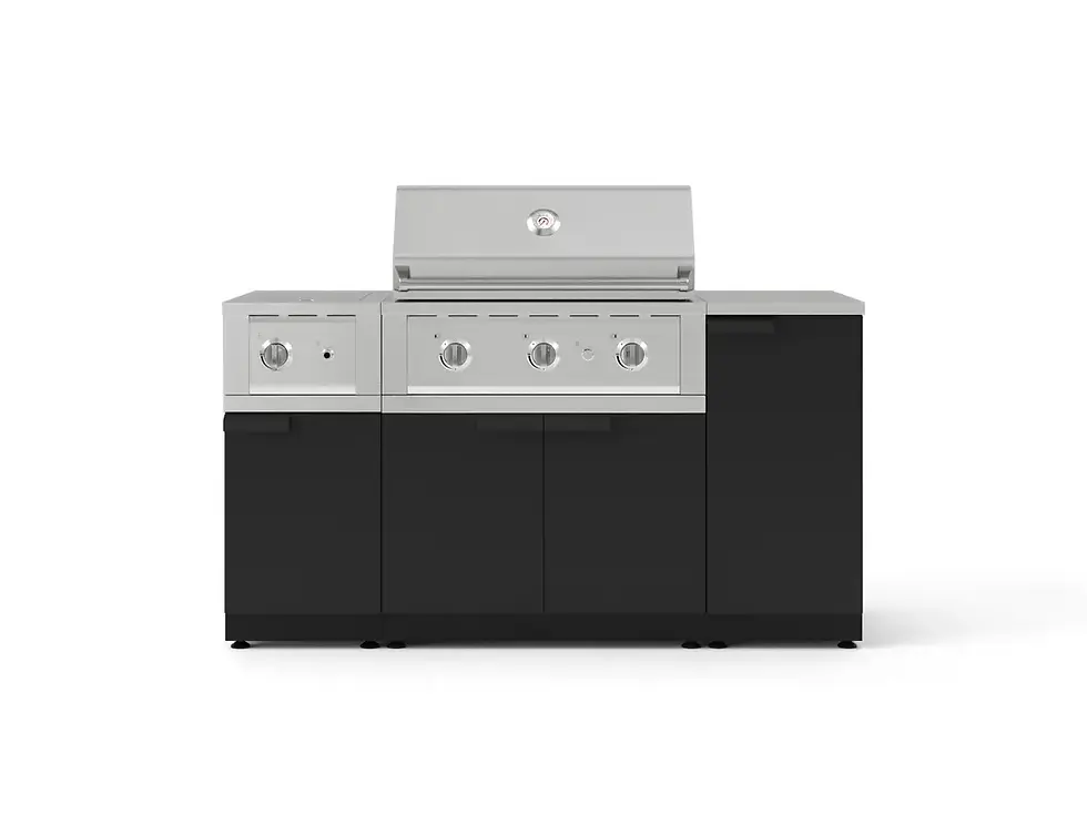 Thumbnail: OKC 16 SS 6 pc Set 1 Door 33 IGC 33 LP Perf Grill Perf Side Burner w/