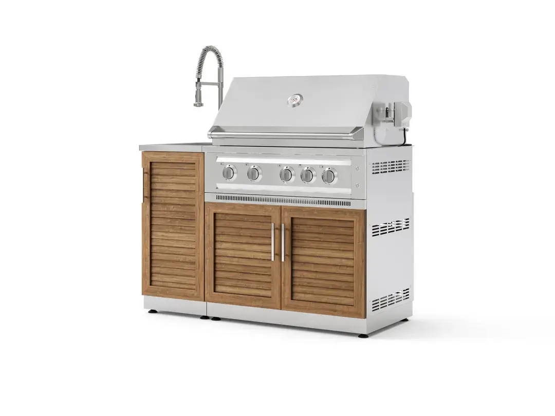 Newage OKC-16GR 3pc Set 36 Natural Gas Platinum Grill with Faucet
