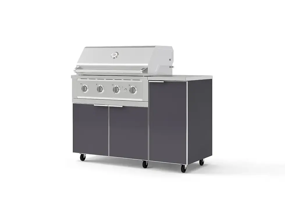 Thumbnail: Newage OKC-16 Aluminum Black 4pc Grill Set