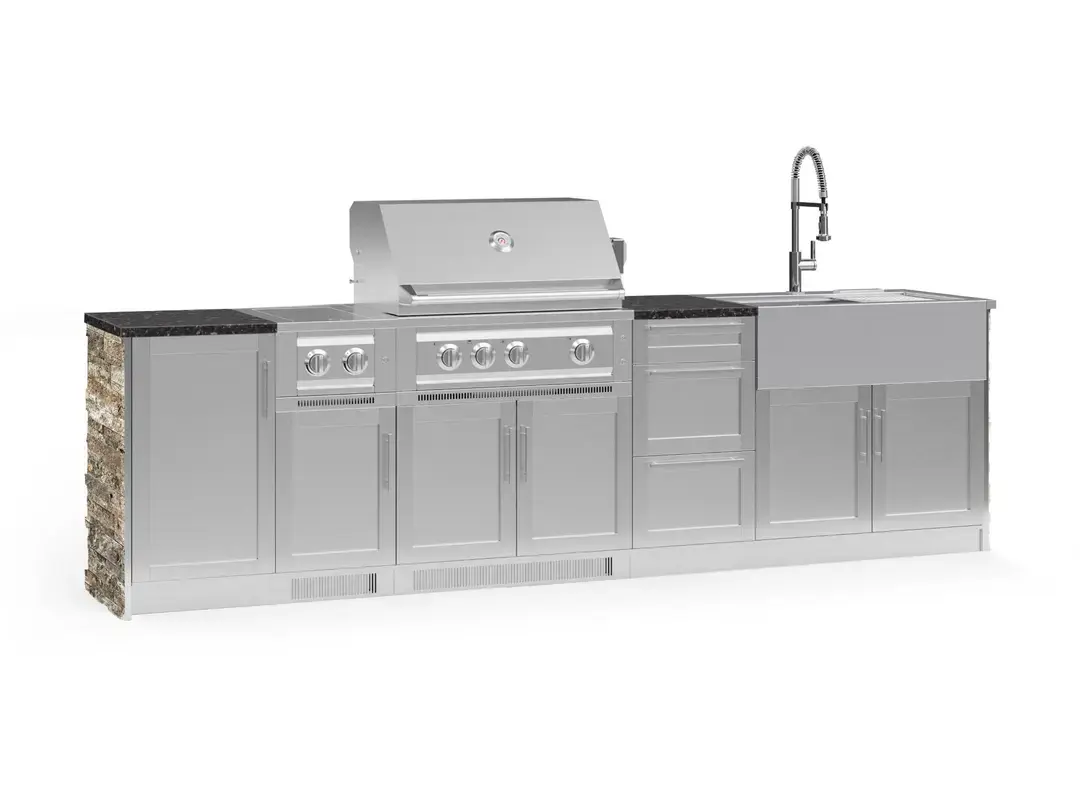 Newage OKC 33" Liquid Propane Grill – Black Galaxy Silver