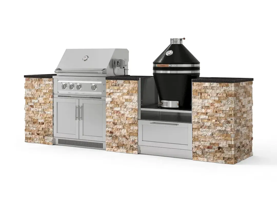 Newage OKC Mid 16 33" Natural Gas Grill Black Galaxy Scabos