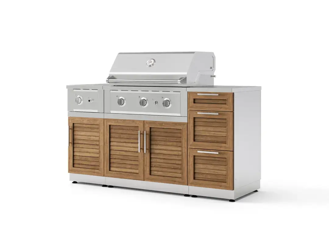 OKC 16 GR 6 pc Set 3 Drawer 33 IGC 33 LP Perf Grill Perf Side Burner w Cabinet 1