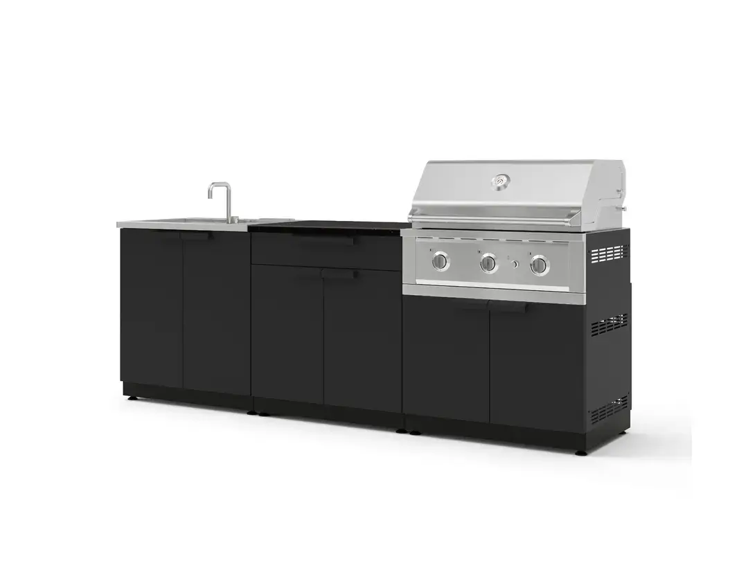 Newage SS Matte Black 5PC Performance Grill Set