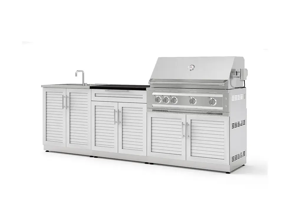 Thumbnail: Newage SS White 5PC Platinum Grill Set