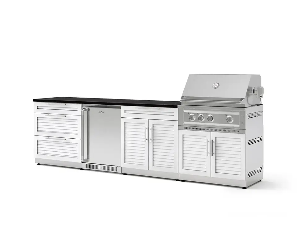Thumbnail: Newage Stainless Steel White 7PC Kitchen with Platinum Grill
