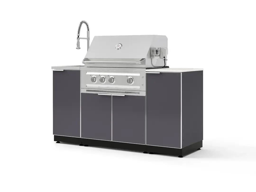 Newage OKC-16 Aluminum 5pc Set Chrome Faucet 33 LP Grill