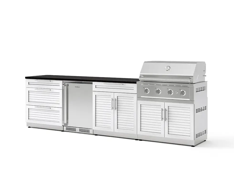 Thumbnail: Newage Stainless Steel White 7PC Outdoor Kitchen Set