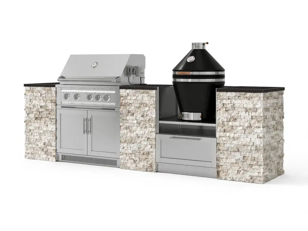 Newage OKC Mid 16 40" Liquid Propane Grill Black Galaxy Ivory