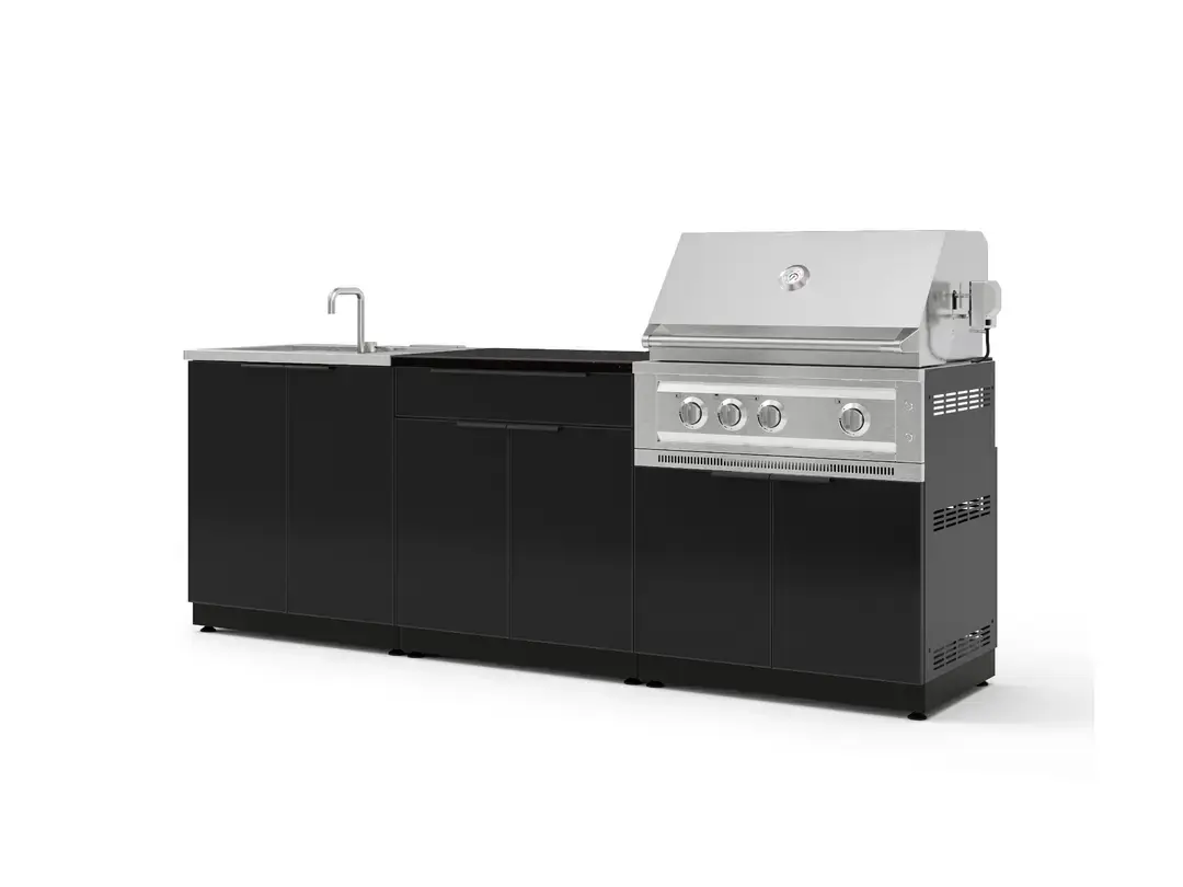 Newage Aluminum Black 5PC Platinum Grill Set