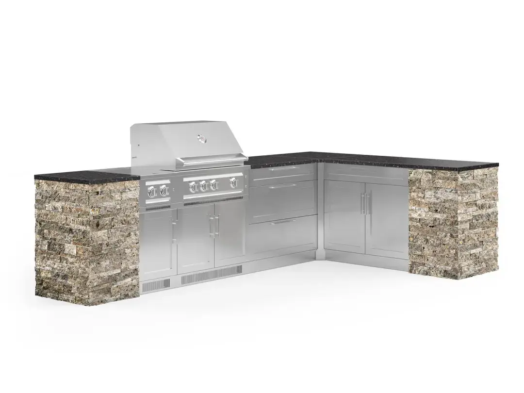 Newage OKC Large 33" Liquid Propane Grill Black Galaxy Silver