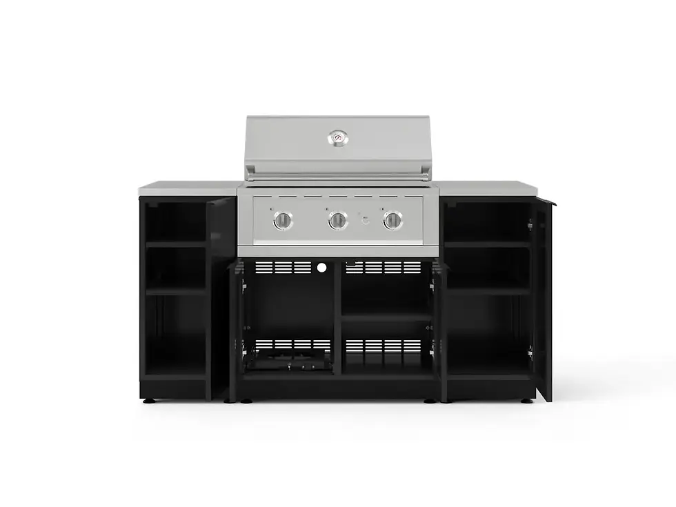 Thumbnail: OKC 16 Aluminum 6 pc Set 2x 1 Door 33 IGC 33 LP Performance Grill 2x 16