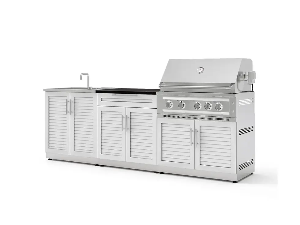 Thumbnail: Newage SS White 5PC Platinum Grill Set