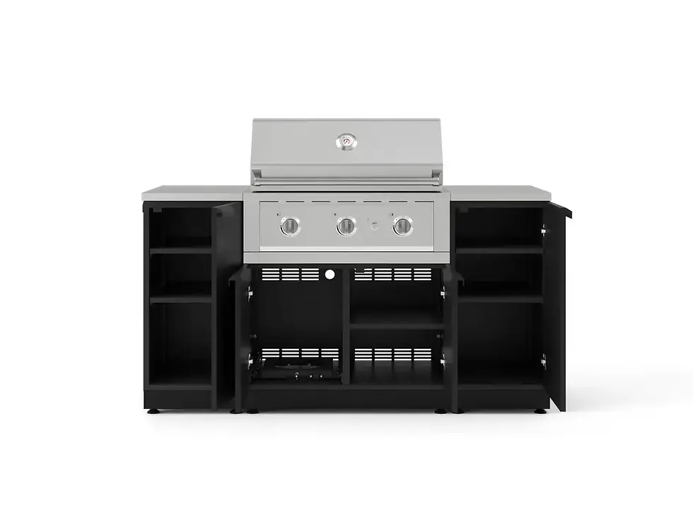 Thumbnail: OKC 16 SS 6 pc Set 2x 1 Door 33 IGC 33 LP Performance Grill 2x 16 SS Top
