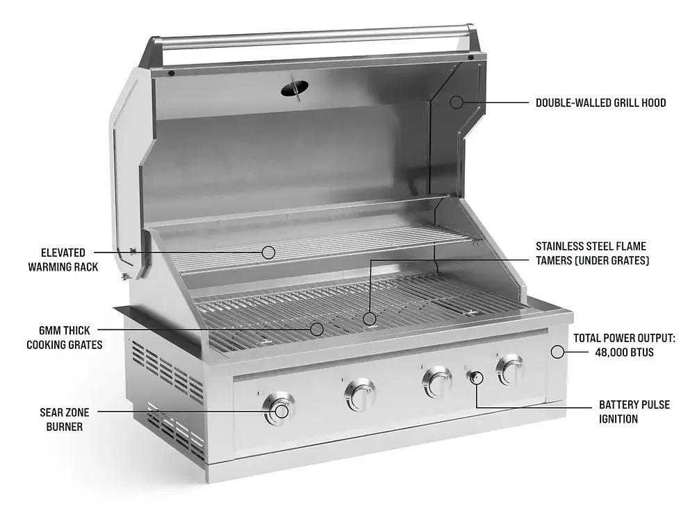 Thumbnail: Classic Series 6PC Grill Island · 304 Stainless Steel · SS Door ·