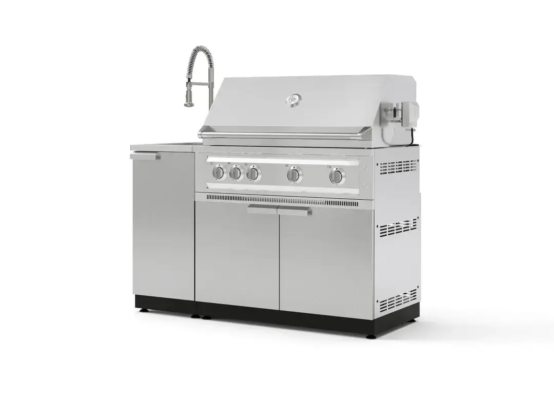 Newage OKC-16SS 3 Pc Sink Grill Faucet Set