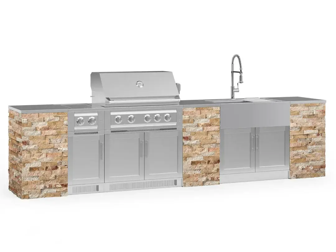 Newage OKC 36" Liquid Propane Grill – Scabos Travertine Top