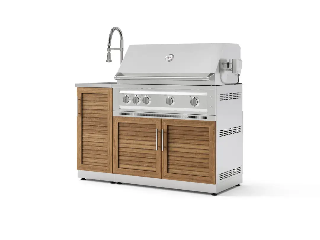 Newage OKC-16GR 3pc Set 40 Liquid Propane Platinum Grill with Faucet