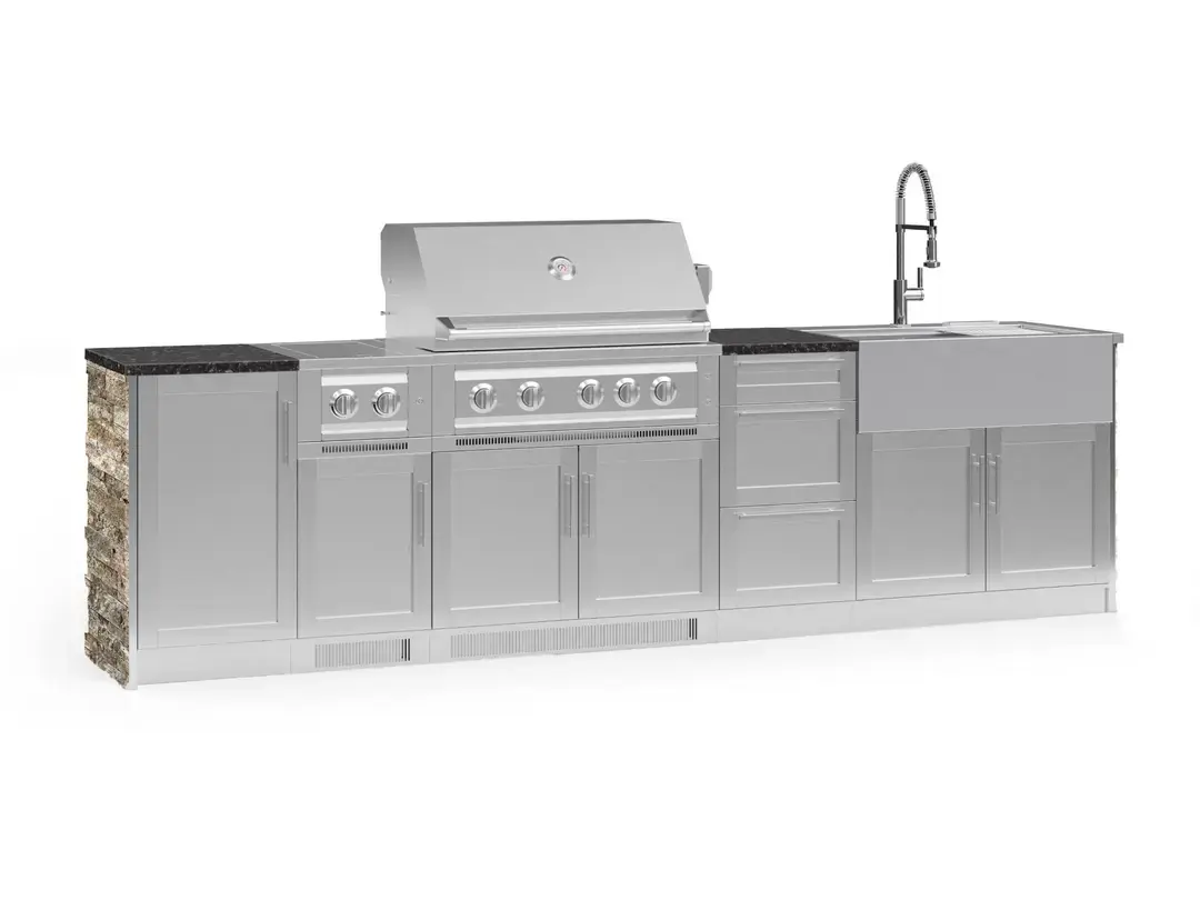 Newage OKC 36" Natural Gas Grill – Black Galaxy Silver