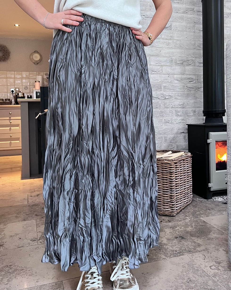 Thumbnail: Satin Crinkle skirt