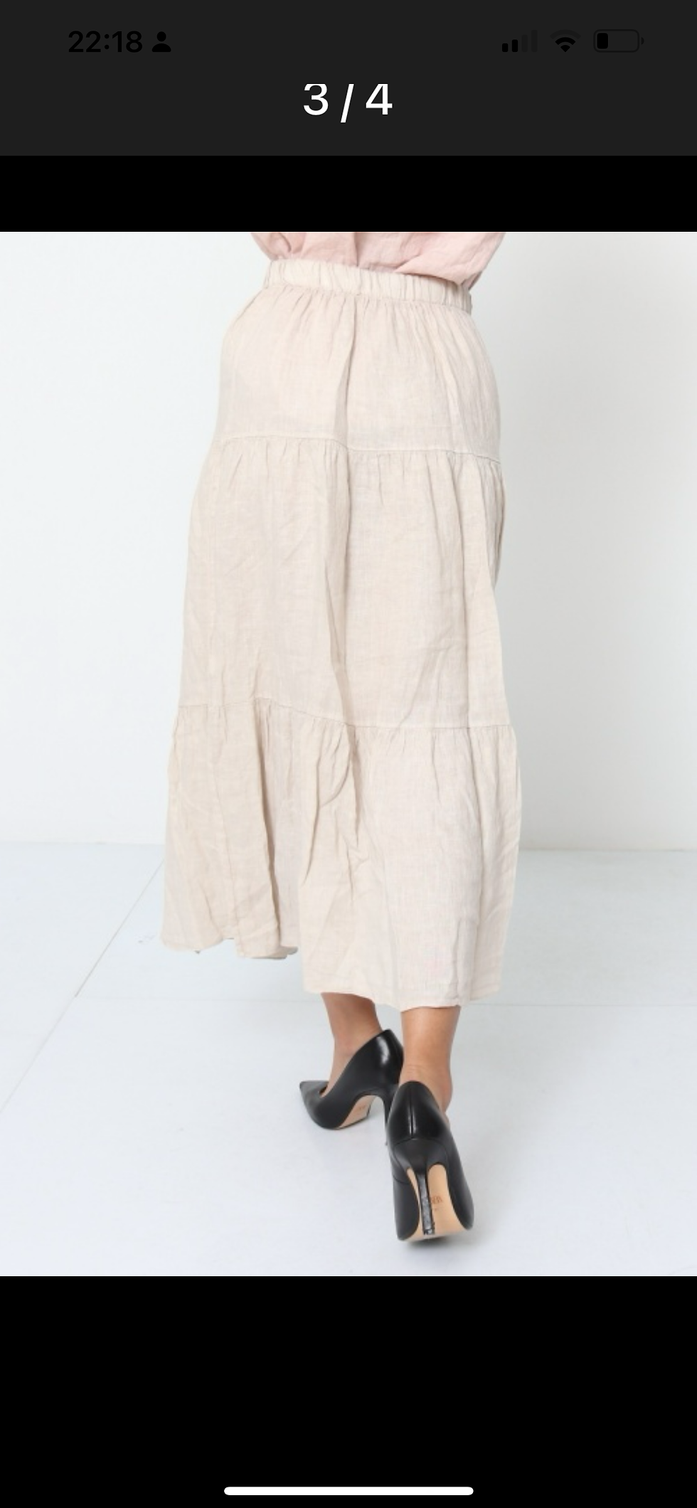 Thumbnail: Linen tiered skirt