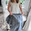 Thumbnail: Satin Crinkle skirt