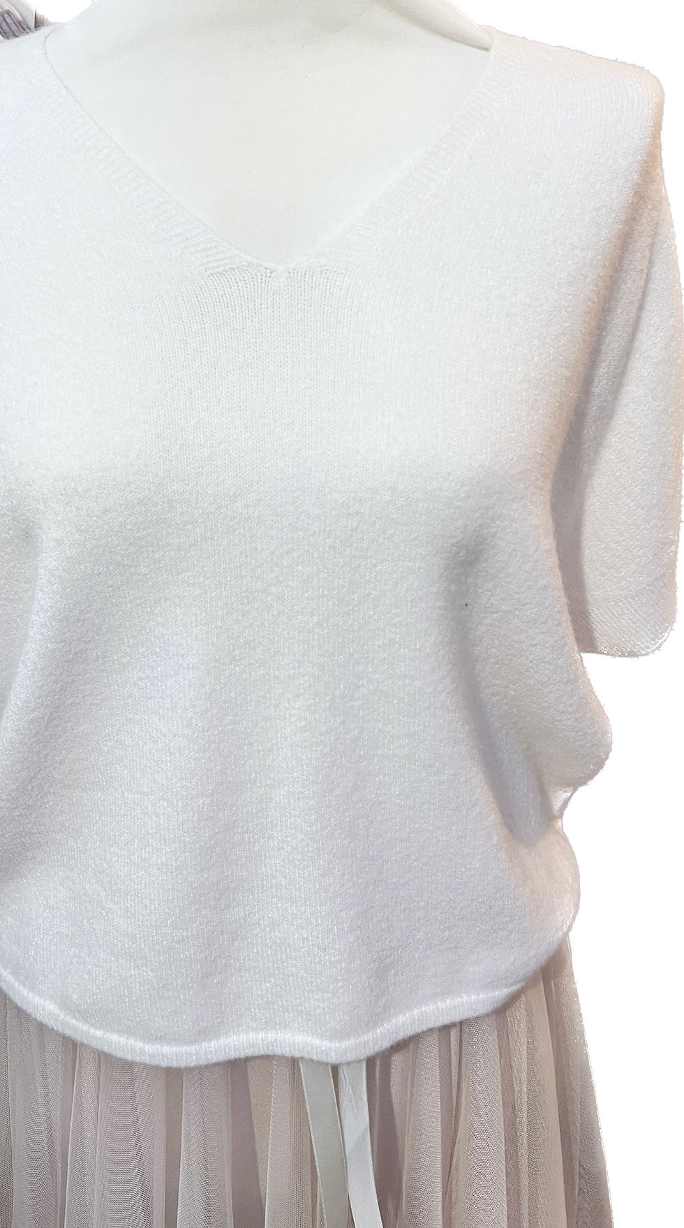 Thumbnail: Short sleeve knitted top