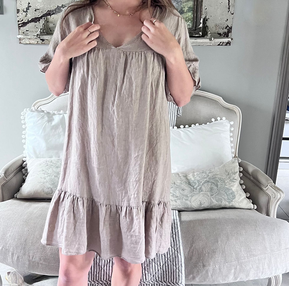 Thumbnail: Short linen dress