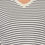 Thumbnail: Striped v neck sweat shirt