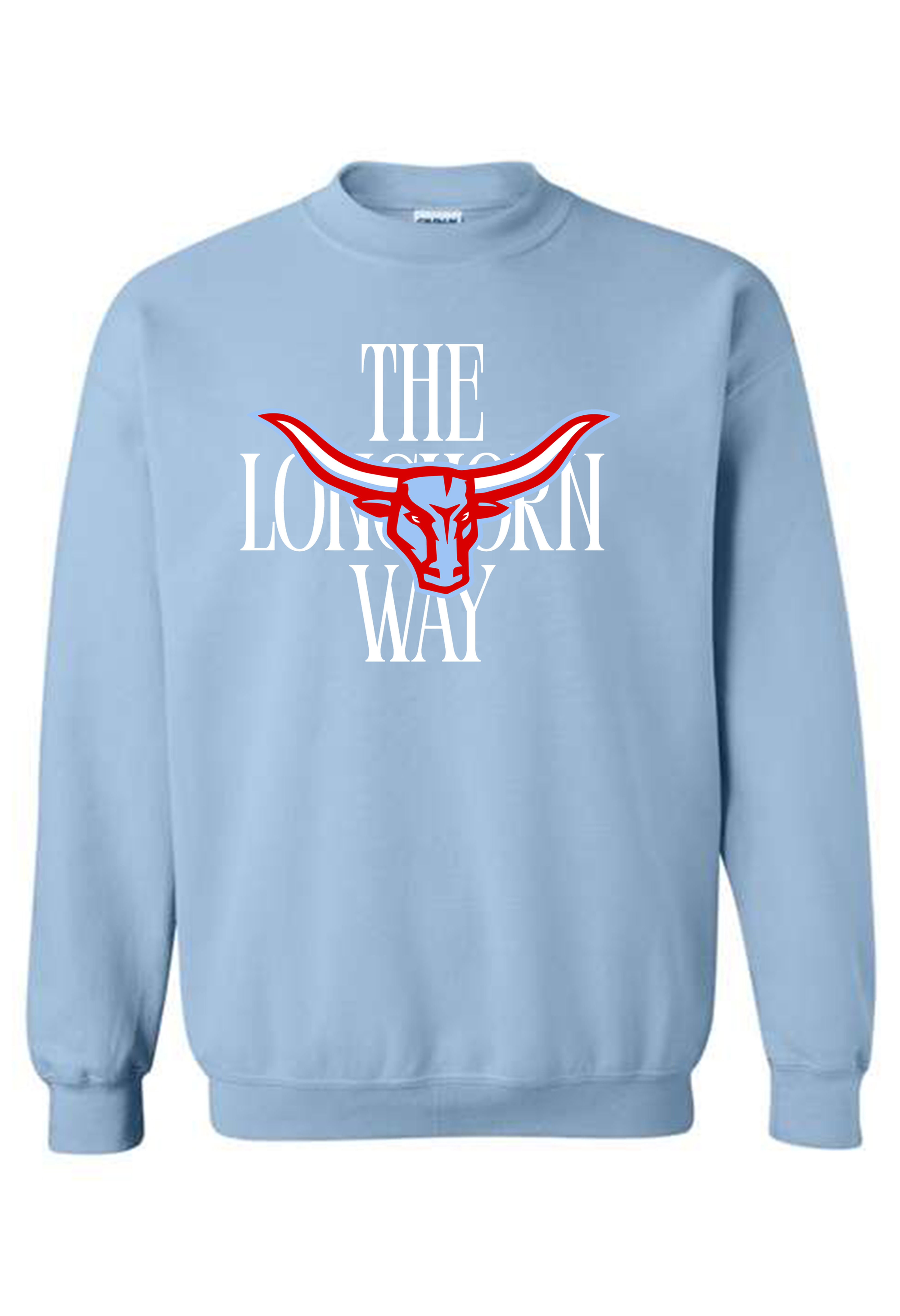 Adult Blue Crew Sweatshirt
