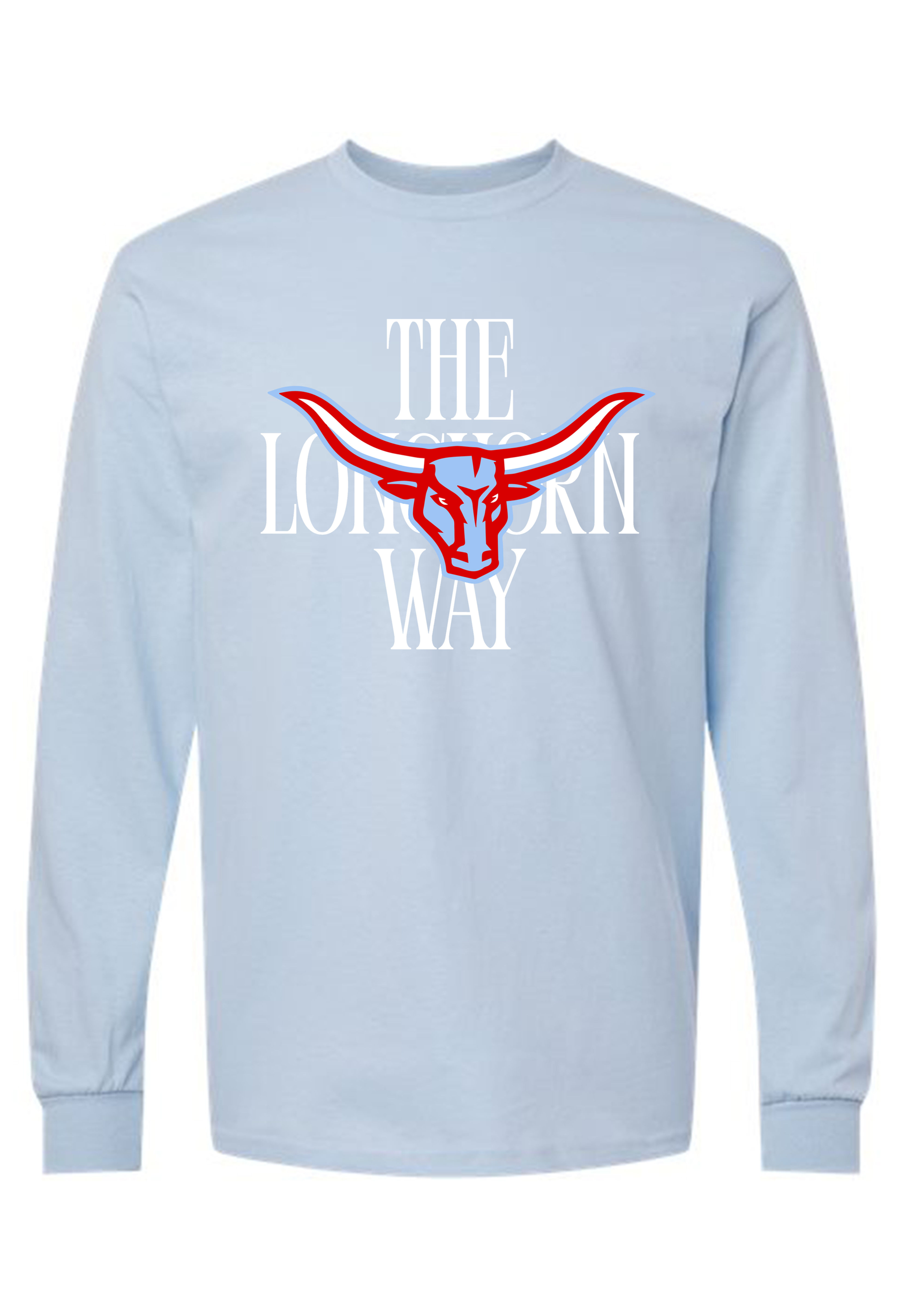 Adult Blue Long Sleeve T Shirt