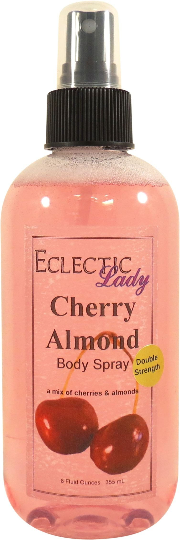 Cherry Almond Body Spray 16 ounces Body Mist for Women with Clean Light & Gentle