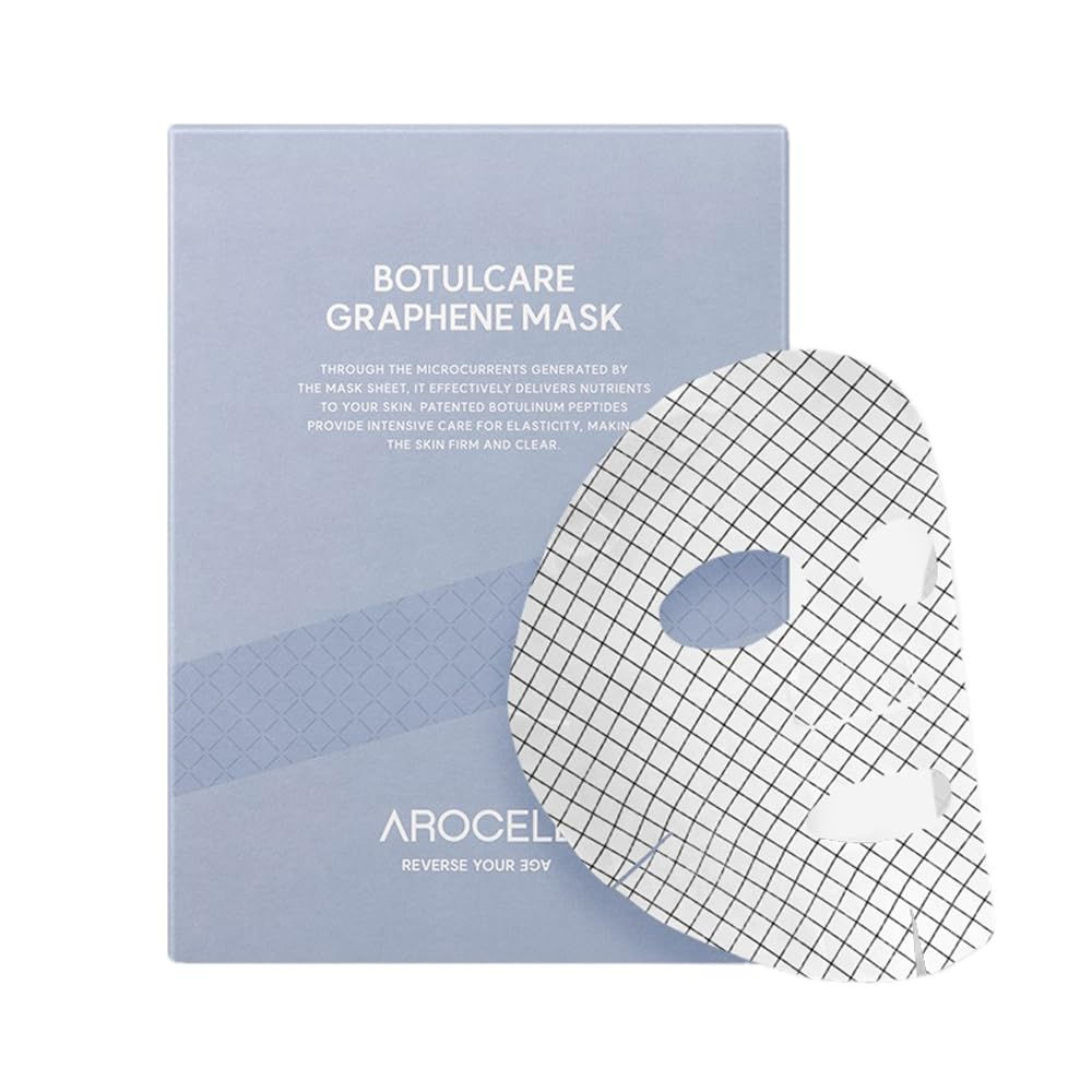 AROCELL Botulcare Graphene Mask 5 Facial Sheet Microcurrent Masks Moisturizing H