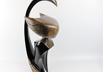 Wood Sculpture called Mau - looks like an Egyptian Cat