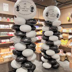 Foil Balloon columns, perfect for people with latex allergy