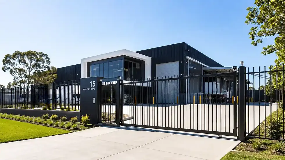 Modern Commercial Property Protected by General Fencing Sydney