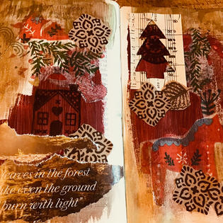 Altered book page