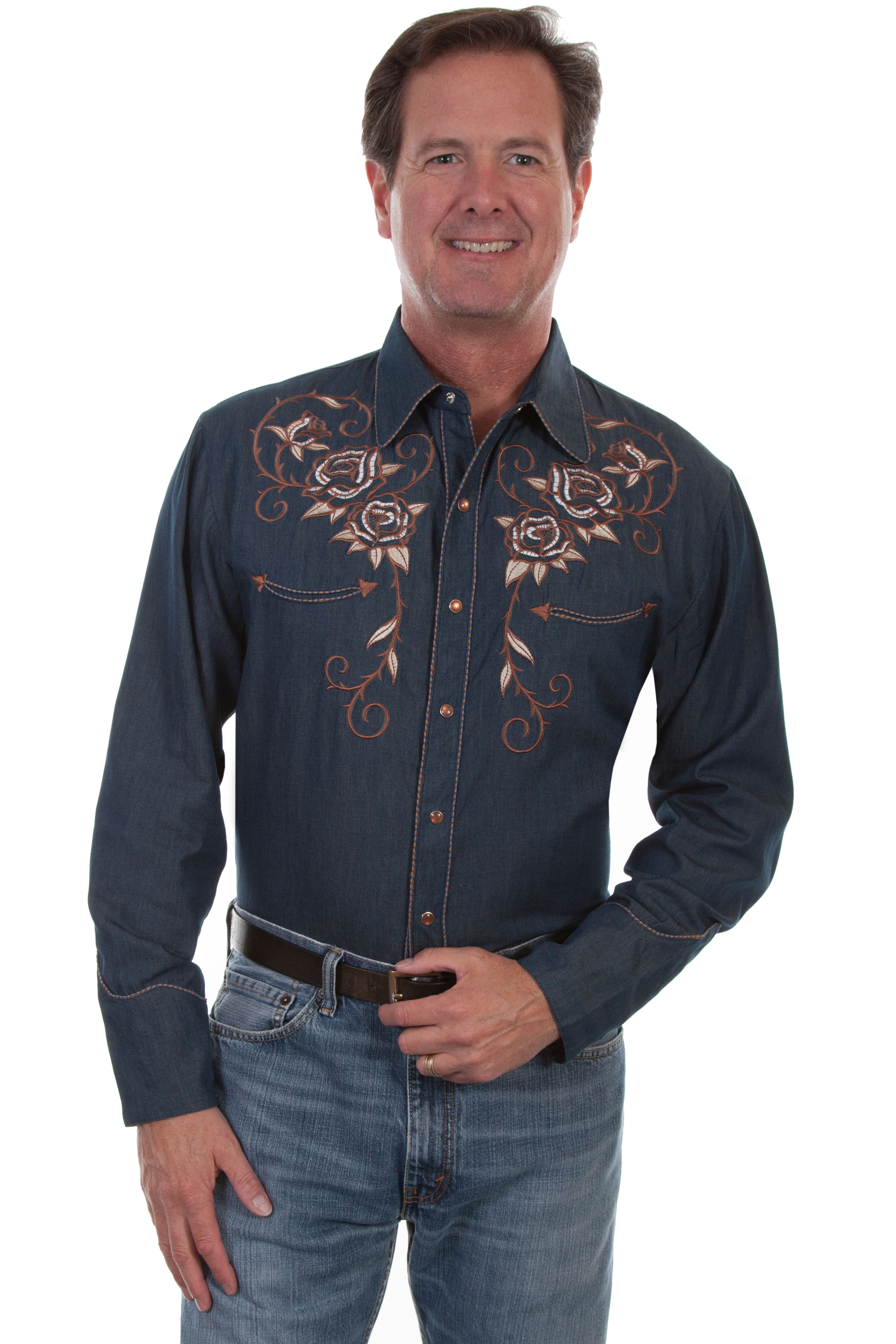 Scully Rose Embroidered shirt