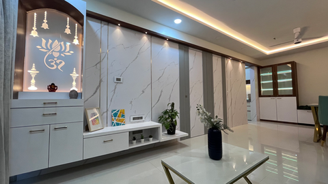Ghatkopar 2-BHK living room