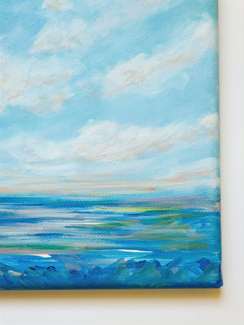 Thumbnail: Fields of Blue | 20x20 cm