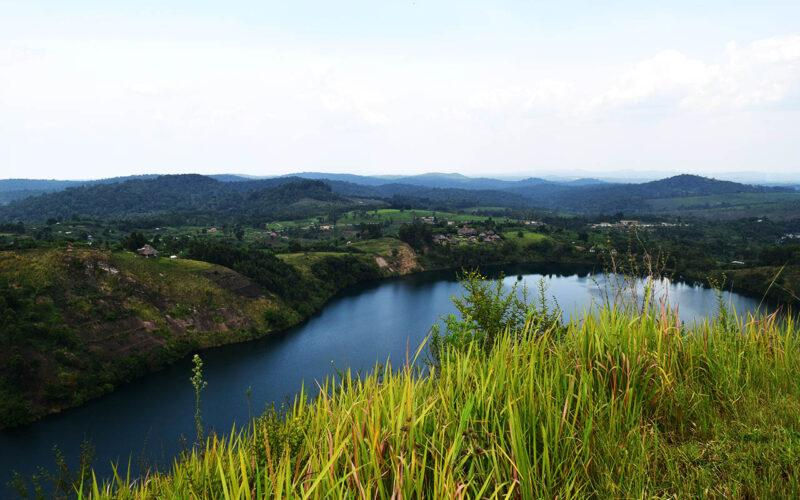 Scenic Crater Lakes landscape during a Uganda Tour