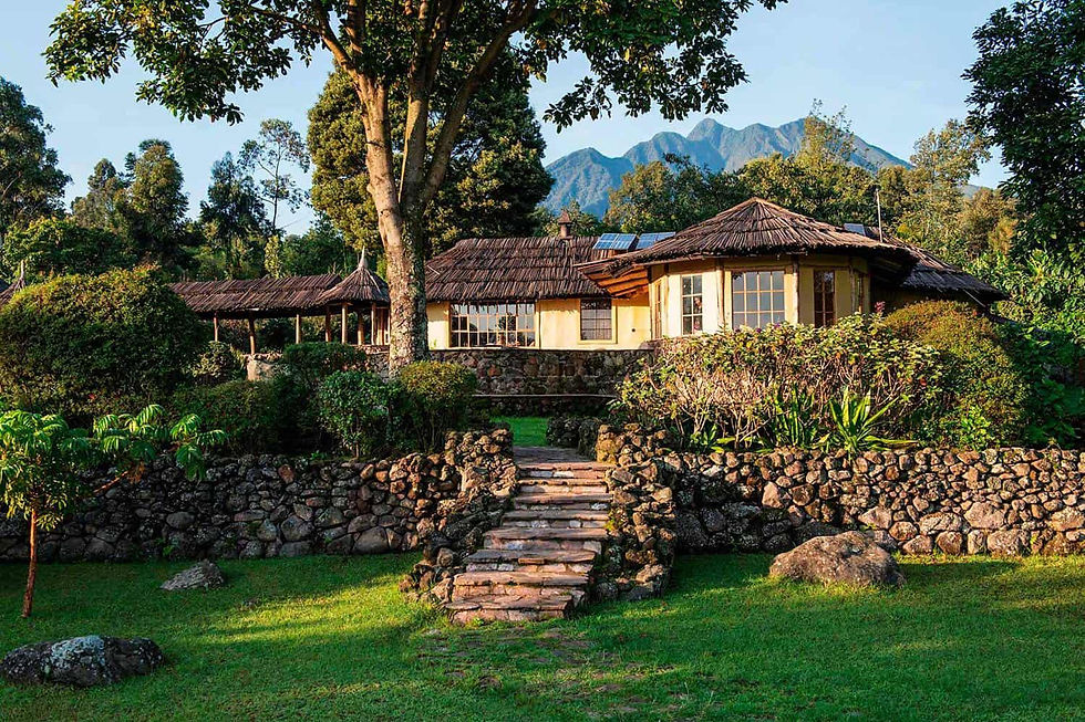 Safari lodge for Mgahinga Gorilla Safari in Uganda.